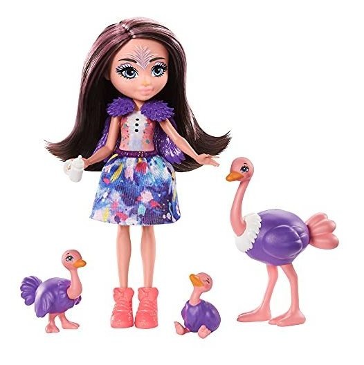 Conjunto De Brinquedos Da Família Enchantimals Boneca De Ave - Imagem 2