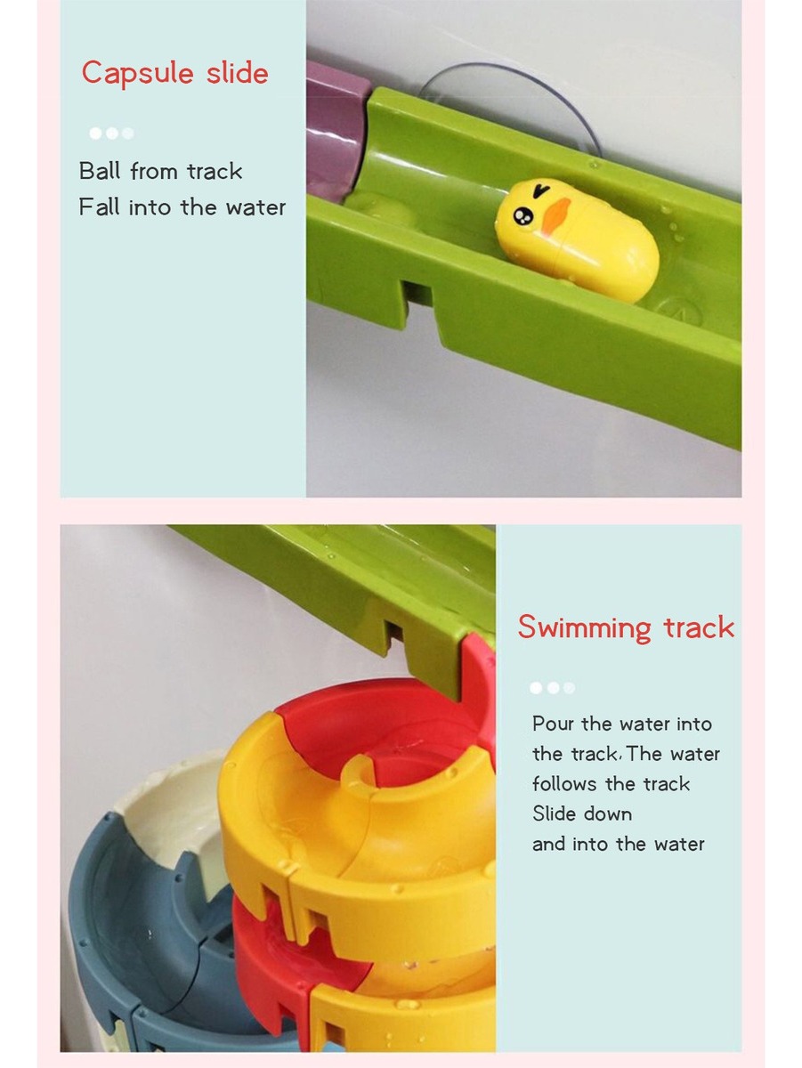 Brinquedos De Banho Fun Diy Slide Indoor Cachoeiras Track St - Imagem 8