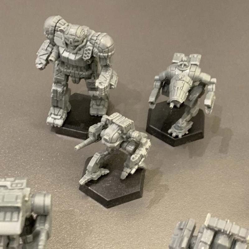 5 Unidades Aleatórias De Battletech Mech Warriors Robôs Lege - Imagem 2