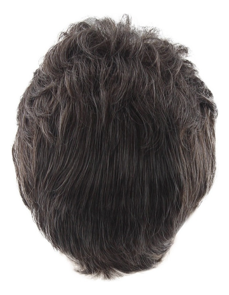 Moda Perucas Curtas Para Homens Peruca Homem Masculino Marro - Imagem 6