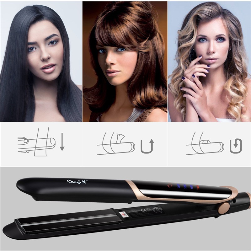 Prancha Cabelo Alisadora Infrared Cerâmica Anion Professi - Imagem 4