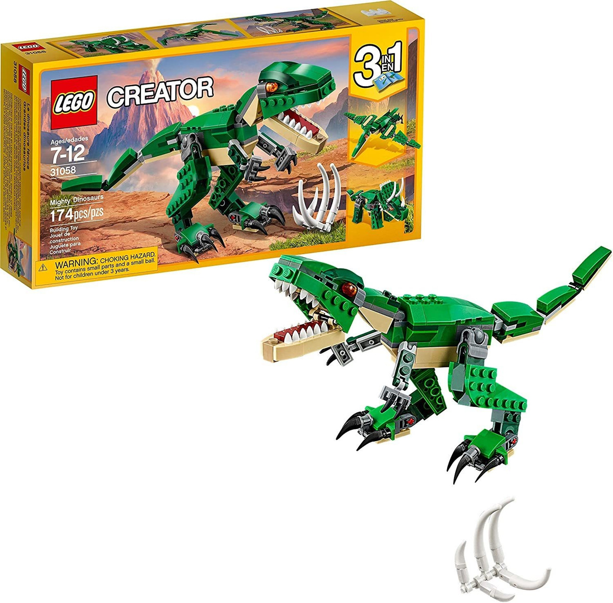 Conjunto Lego Creator Poderosos Dinossauros Construa Voc Mes - Imagem 8