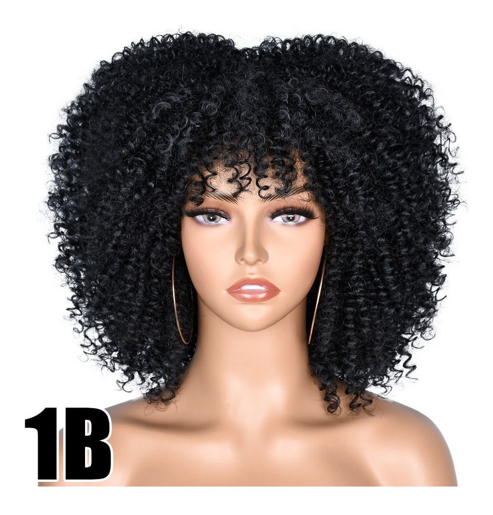 Peruca Peruca Afro Cacheada Para Uso Diario