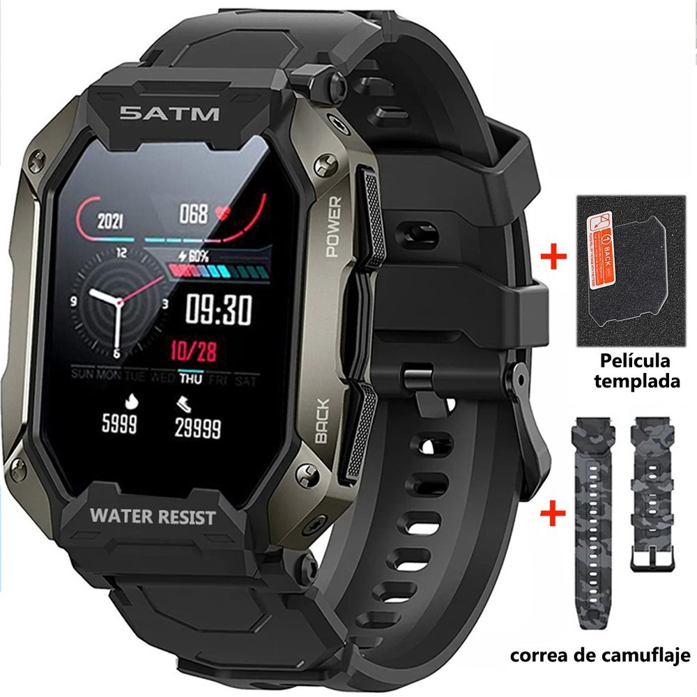 Fitness Tracker Smartwatch Para Homens