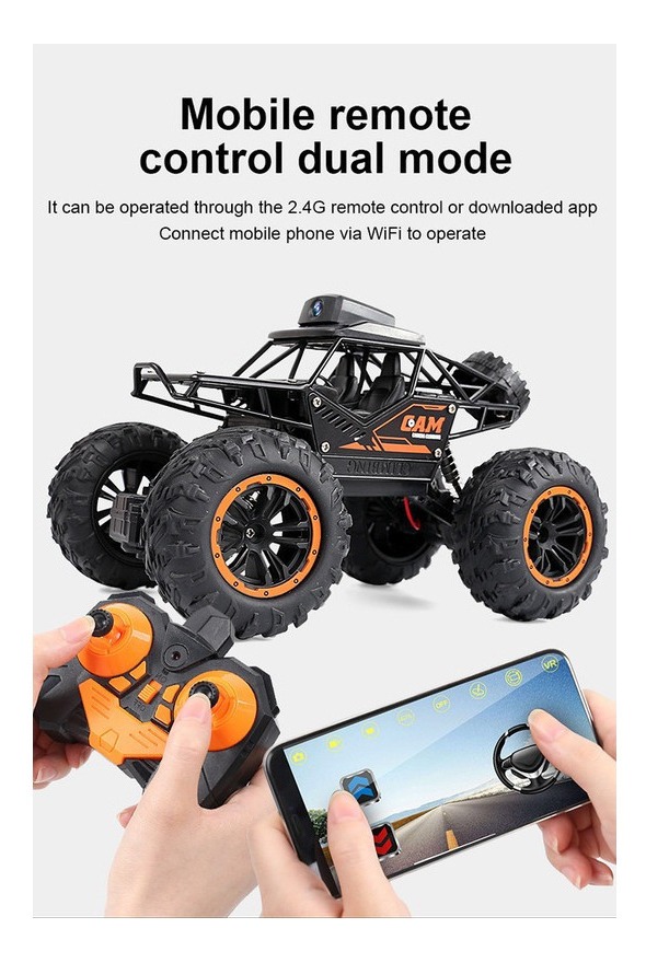 Carrinho Controle Remoto Rock Crawler Off Road Câmara Hd - Imagem 2