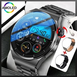 Relógio Inteligente Bluetooth D/steel Preto Impermeável Masc