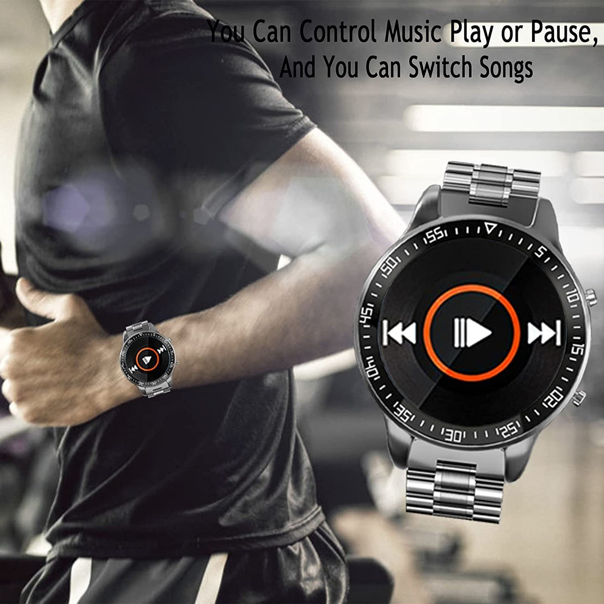 Smartwatch Masculino Ip68 Fitness Com Tela Sensível - Imagem 6