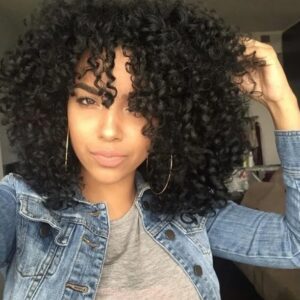 Perucas Brasileiras De Cabelo Curto Encaracolado Onda Grande