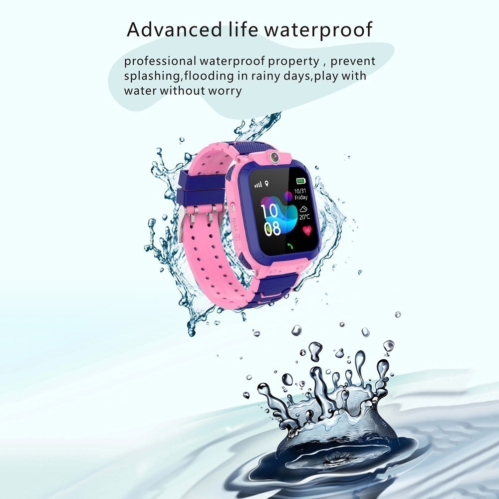 3pc Azul Smartwatch De C/localizador Lbs/llamada Sos P/menin - Imagem 5