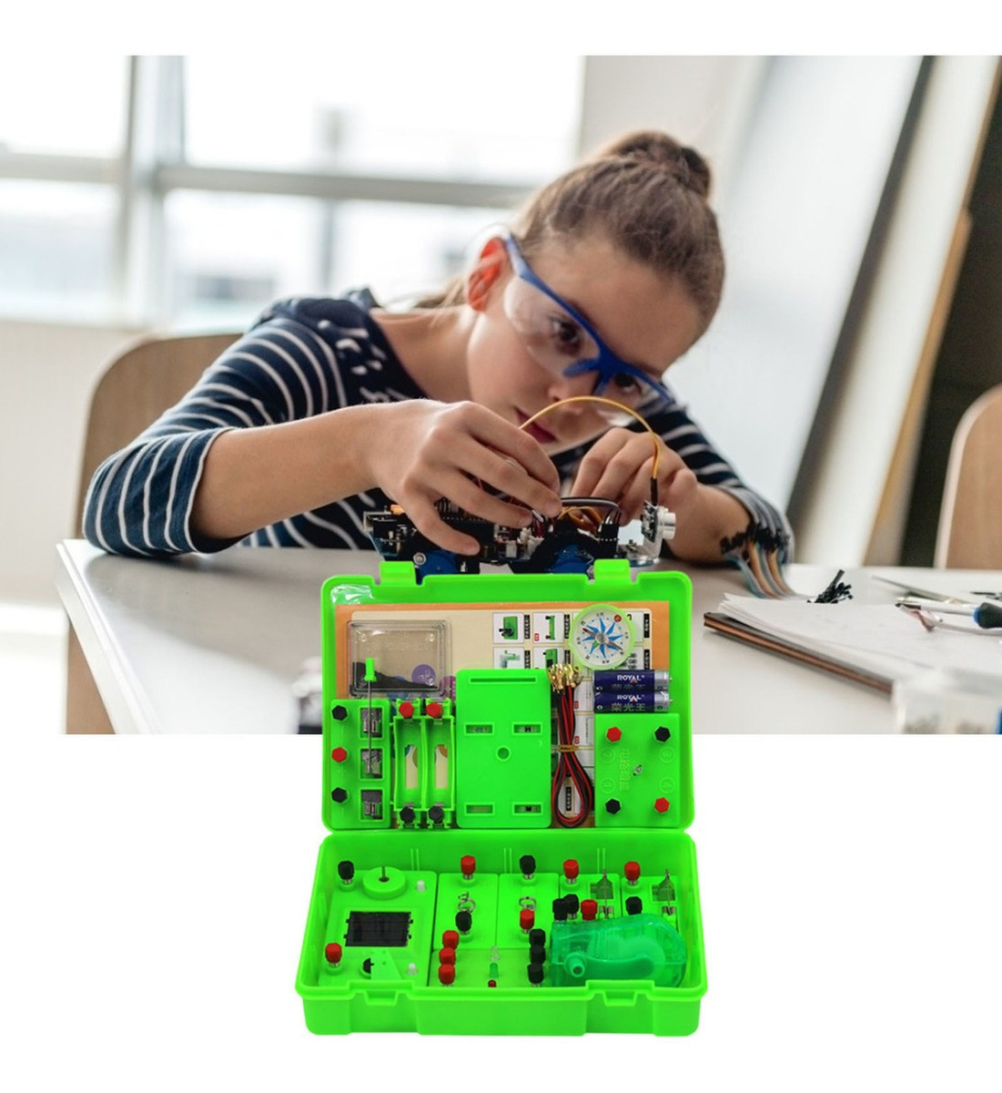 Kit De Experimento De Circuito Ferramenta Básica De Aprendiz - Imagem 3