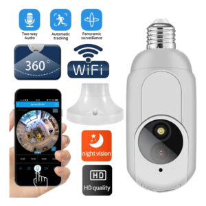 Câmera E27 Plug Wifi 360° 1080p Mini Surveillance Home