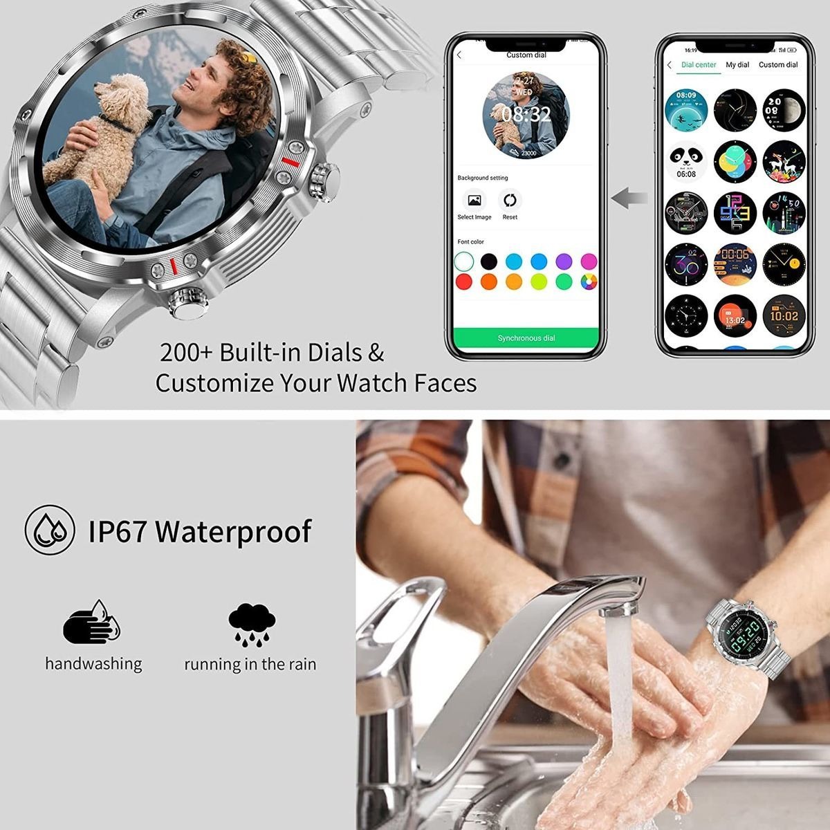 Rastreador De Fitness Smart Watch (faça/resposta Chamada) Pa - Imagem 12