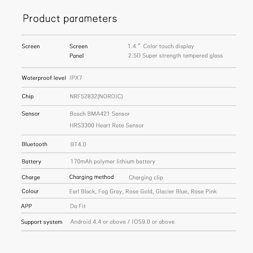Full Touch 1.4 Inch Smart Watch Pressão Arterial Smartwatch - Imagem 14