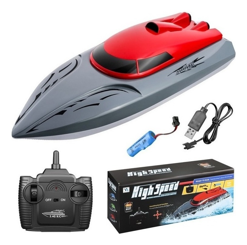 2,4 G Rc Barco Elétrico Infantil Brinquedos Lancha Presente - Imagem 17