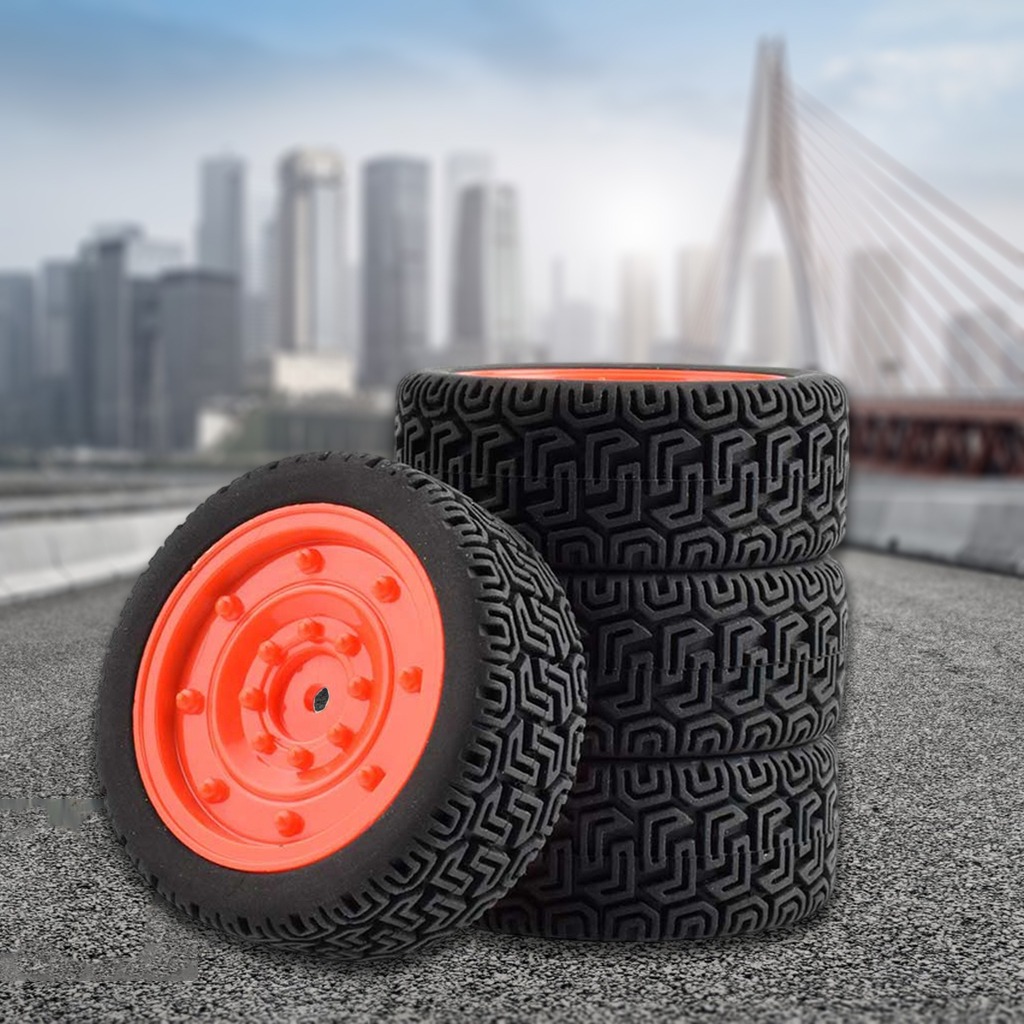 4 Cubos De Pneus De Borracha Para Wltoys 144001 1/10 Rc Carr - Imagem 8
