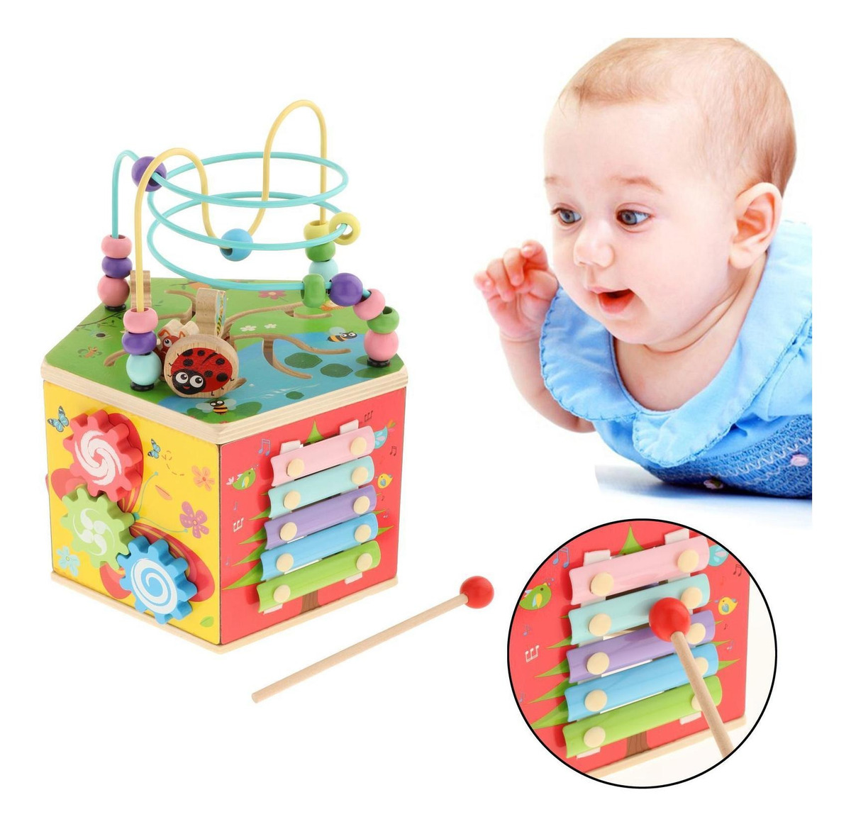 Cubos De Atividades Montessorianas Brinquedos De - Imagem 15