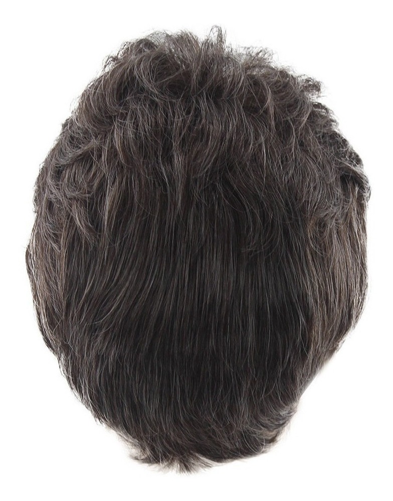 Moda Perucas Curtas Para Homens Peruca Homem Masculino Marro - Imagem 6