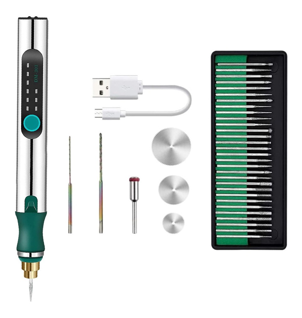 Kit De Ferramentas De Gravação Metal Sem Fio Micro Caneta - Imagem 3