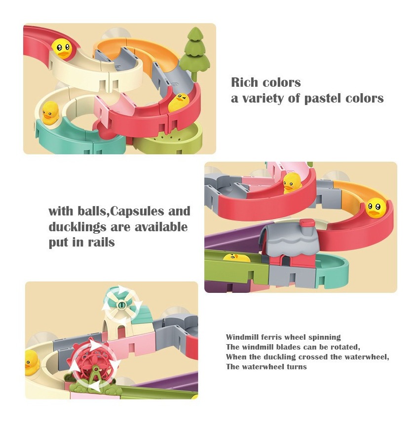 Brinquedos De Banho De Bebê Diy Corrida De Corrida De Mármor - Imagem 3