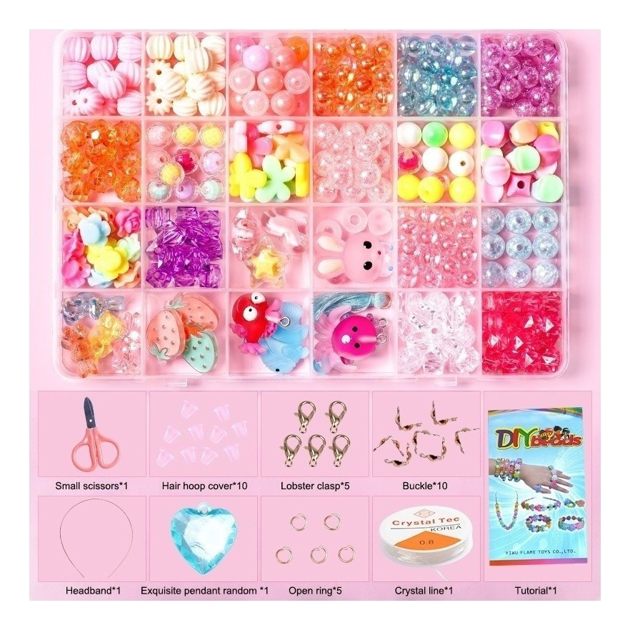 24 Grade Infantil Frisado Brinquedo Diy Artesanal Menina Art - Imagem 2