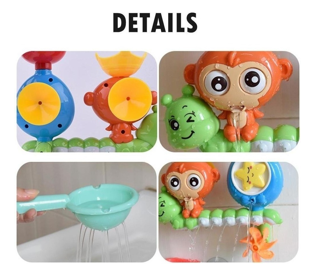 Brinquedo De Parede Para Banho Infantil Sunction Água Sprink - Imagem 2