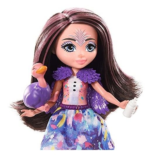 Conjunto De Brinquedos Da Família Enchantimals Boneca De Ave - Imagem 4