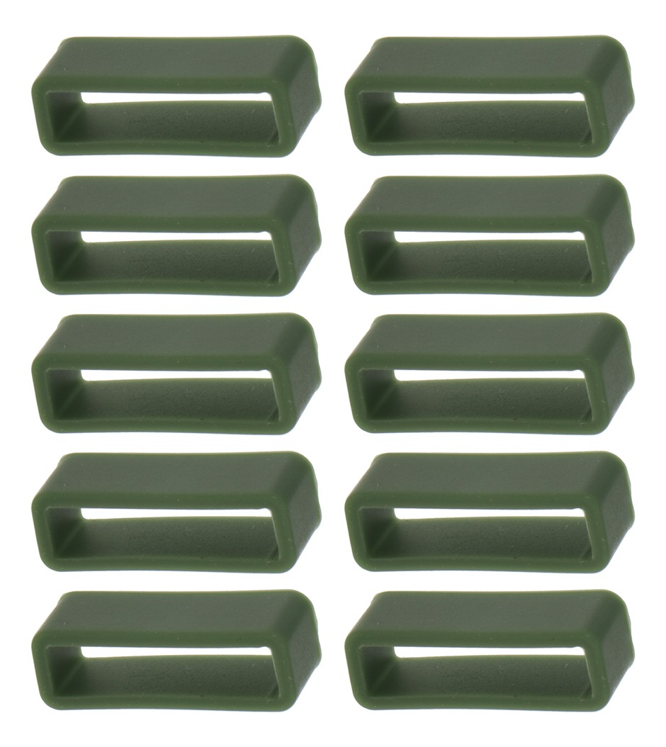 Presilhas De Pulseira De Borracha De Relógio Verde Escuro - Imagem 6