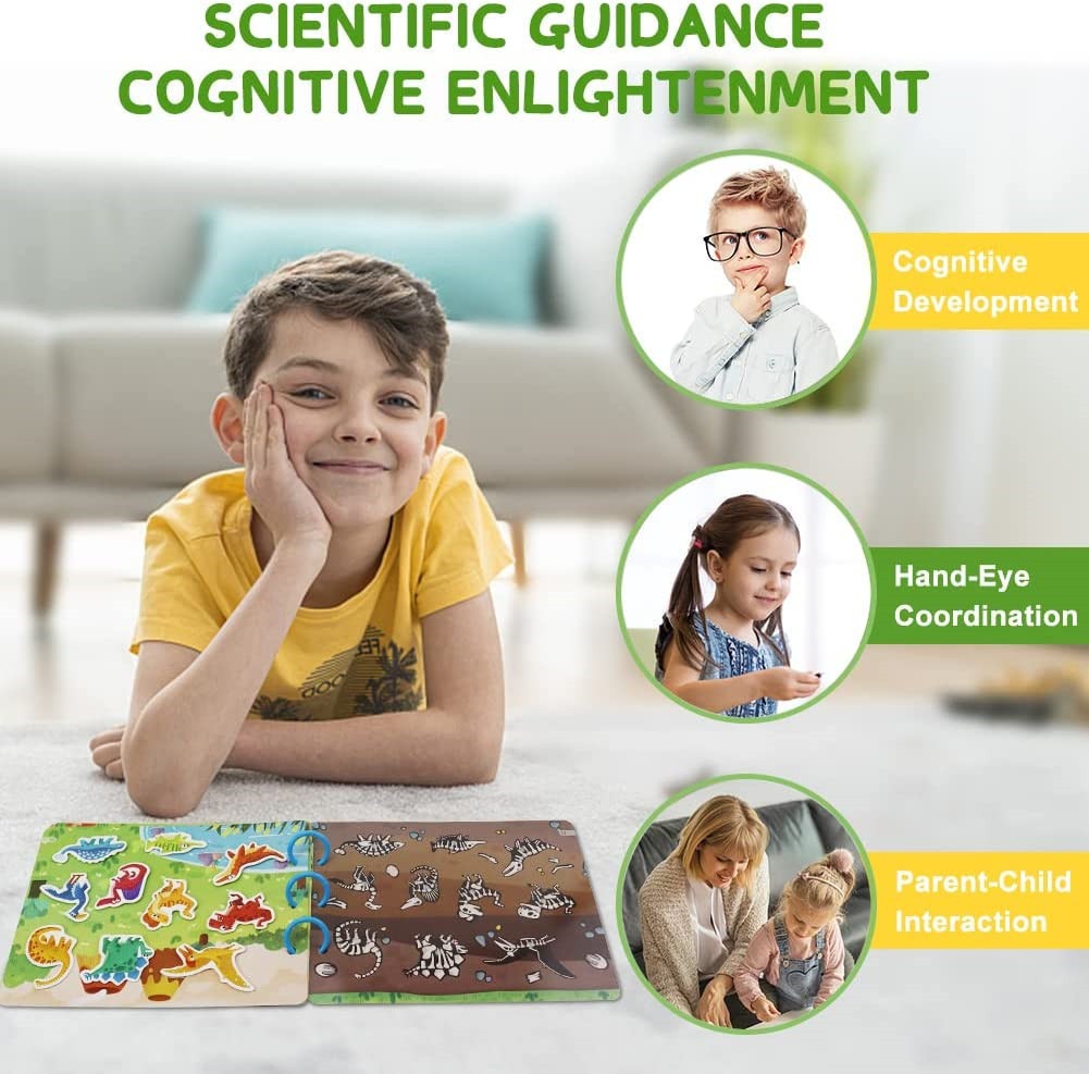 Adesivo De Velcro De Brinquedo Para Educação Infantil Livro - Imagem 5