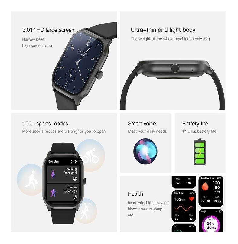 Smartwatch Bluetooth Call Sports Smart Watch Masculino E Fem - Imagem 5