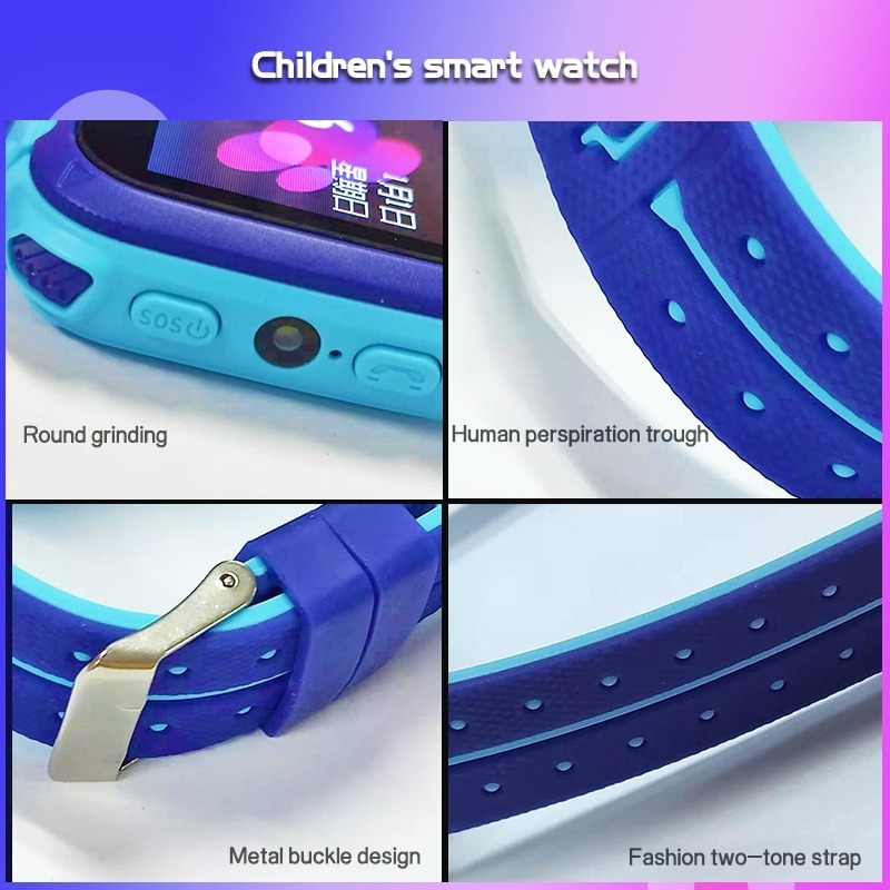 3pc Azul Smartwatch De C/localizador Lbs/llamada Sos P/menin - Imagem 4