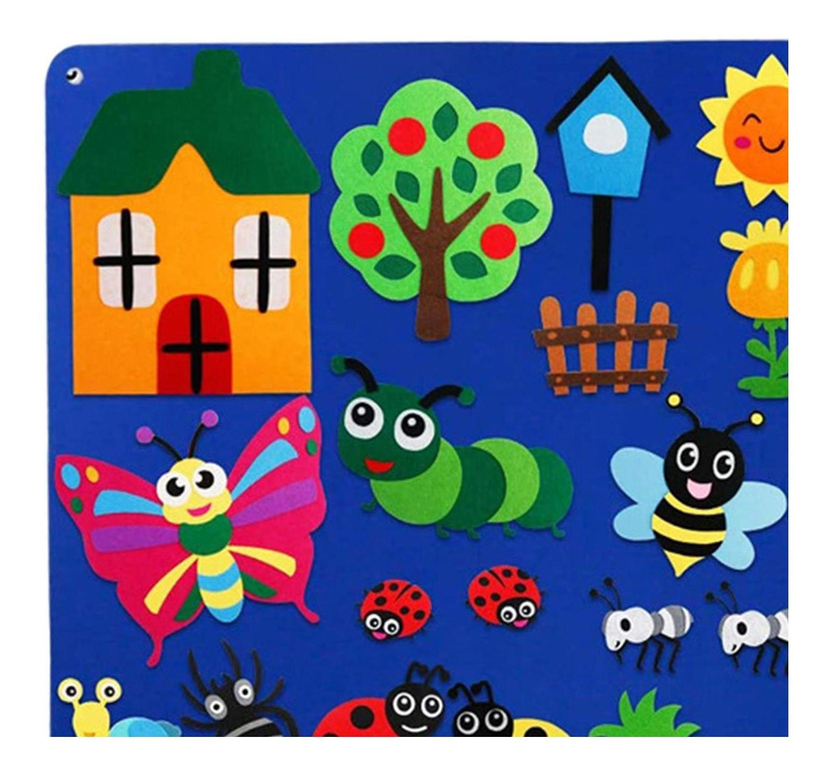 De Tabuleiro De Feltro Montessori Diy Tabuleiros De Feltro - Imagem 17