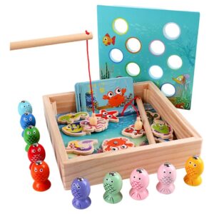 Brinquedo De Madeira Para Jogos De Pesca Brinquedos