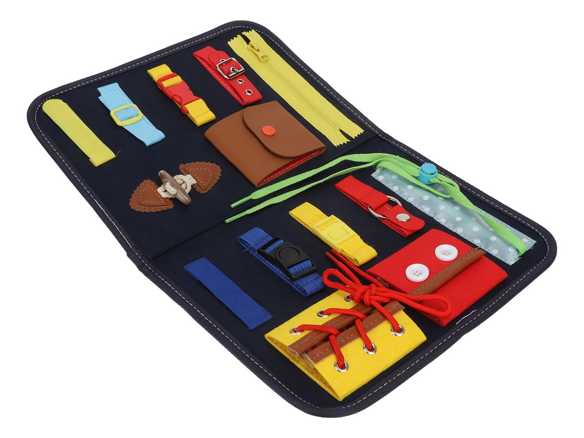 Placa Sensorial Montessori: Aprendendo Habilidades Motoras F - Imagem 2