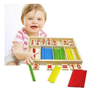 Bastão De Contagem Combinado G Wooden Toy Round Number Stick