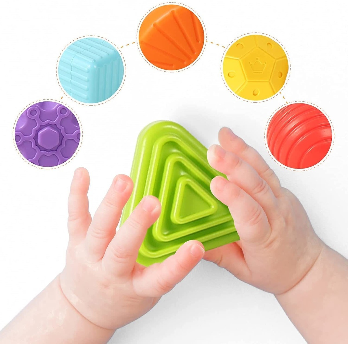 Cubo Sensorial De Habilidades Motoras Montessori Toy Brinque - Imagem 2