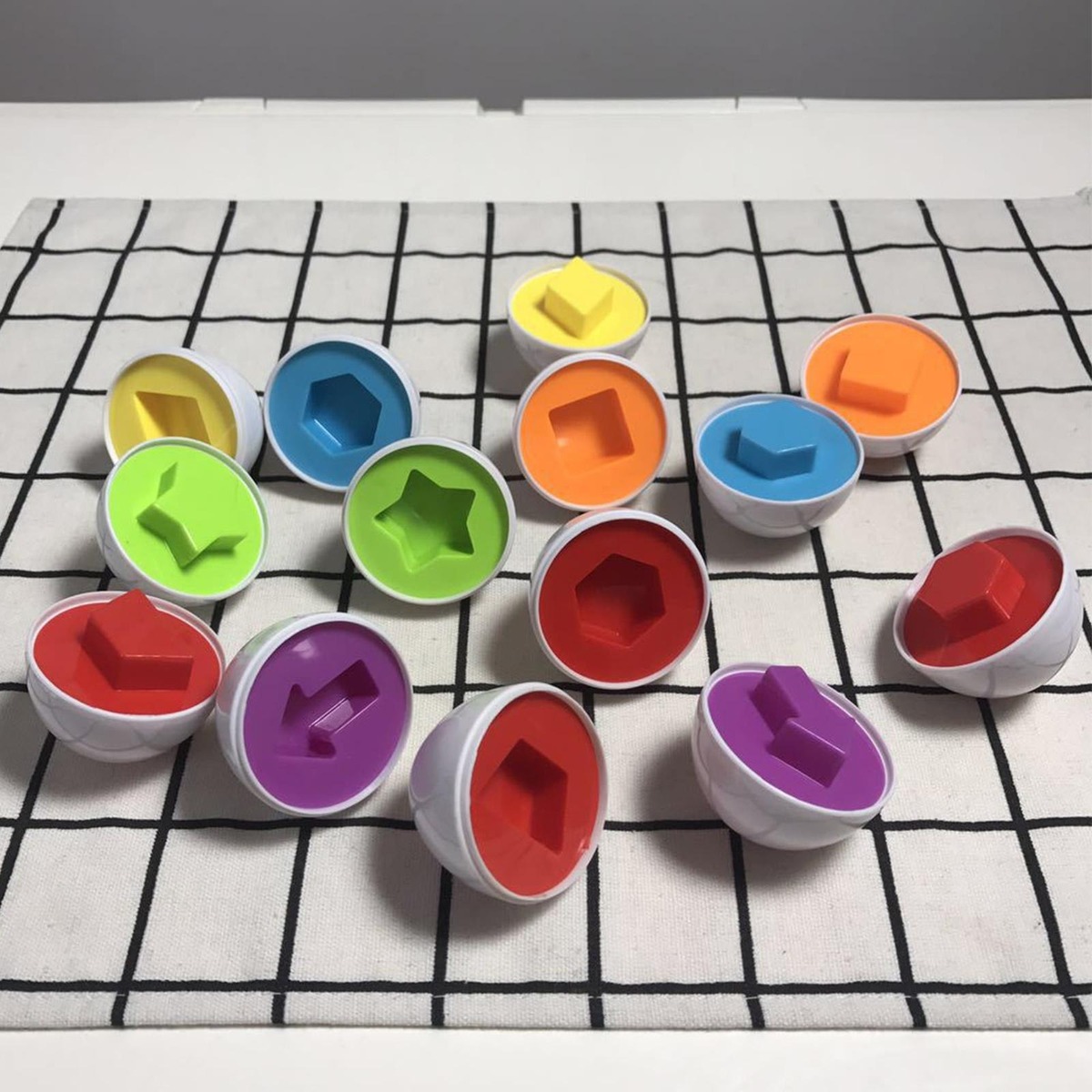 12 Peças Montessori Combinando Ovos Brinquedo Frango - Imagem 6