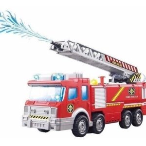 Caminhão Do Corpo De Bombeiros Em Miniatura Libera Água Real