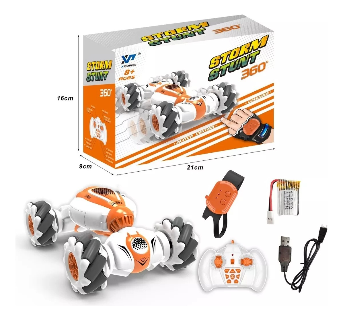 Controle Remoto Do Carrinho Com Controle Por Sensor Dfe - Imagem 2