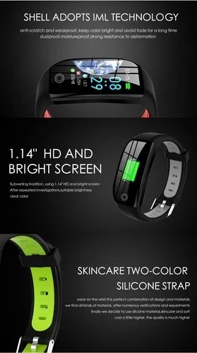 Pulseira Inteligente Gps F21 Fitness Tracker 1,14 Pulseira - Imagem 3