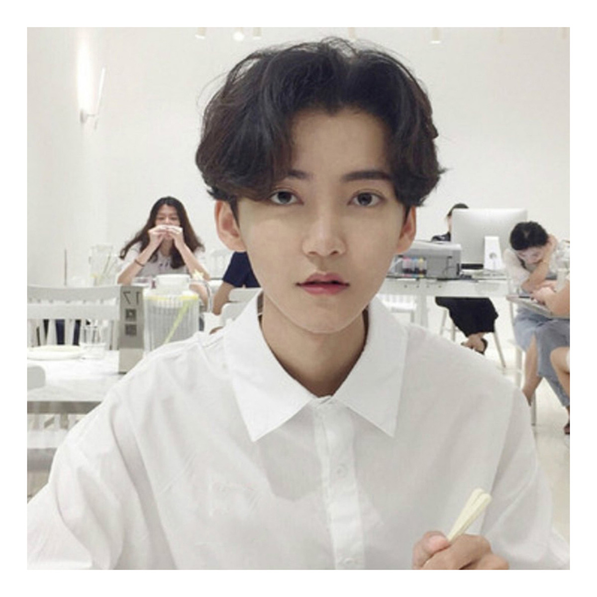 Perucas Masculinas, Cabelo Curto E Reto, Franja Média, Peruc - Imagem 3