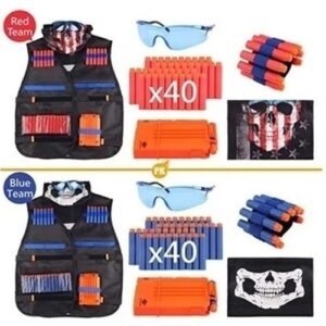 Colete Tático Infantil De 2 Peças Acessórios Nerf