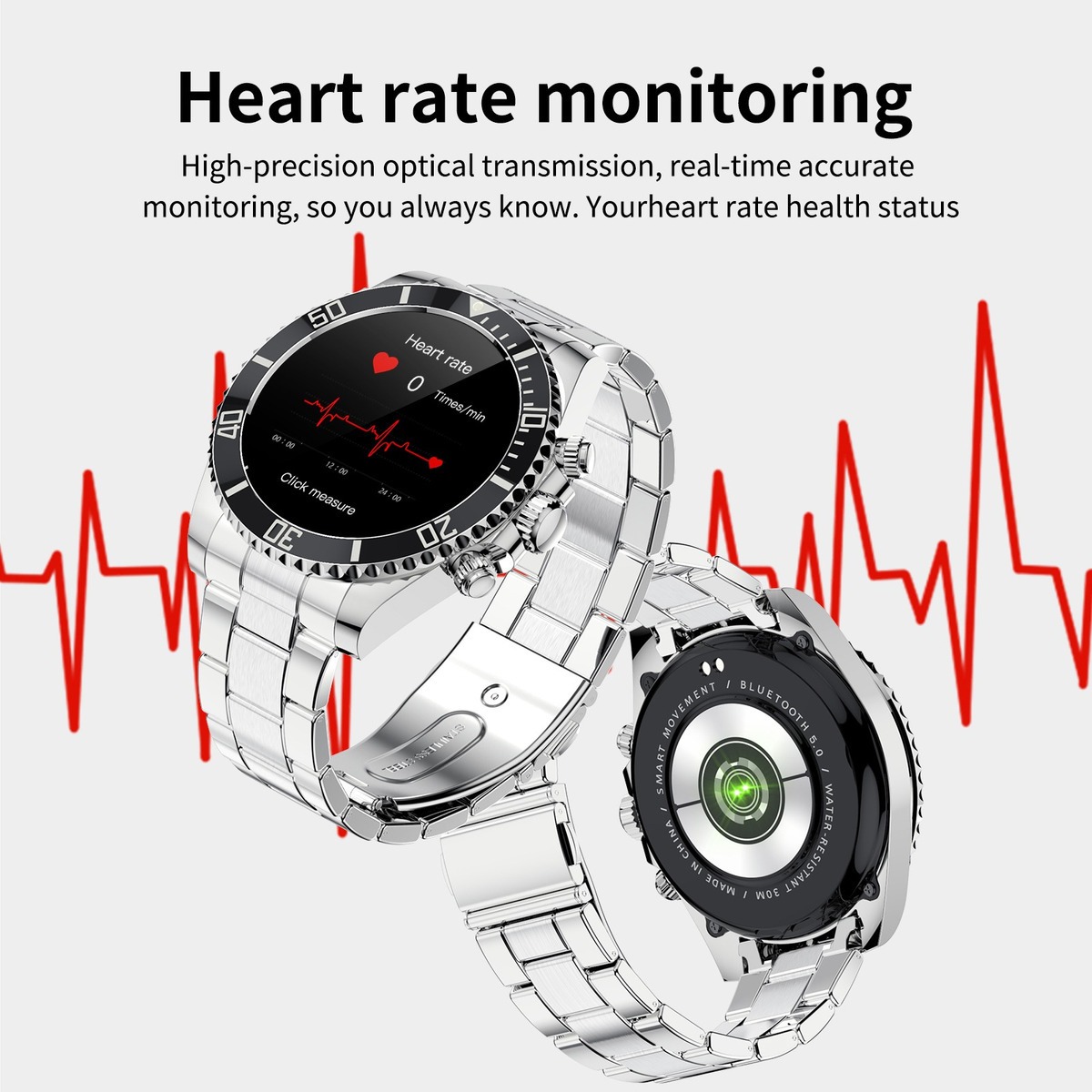 Lokmat Aw12 Smartwatch Bluetooth Inoxidável - Imagem 5