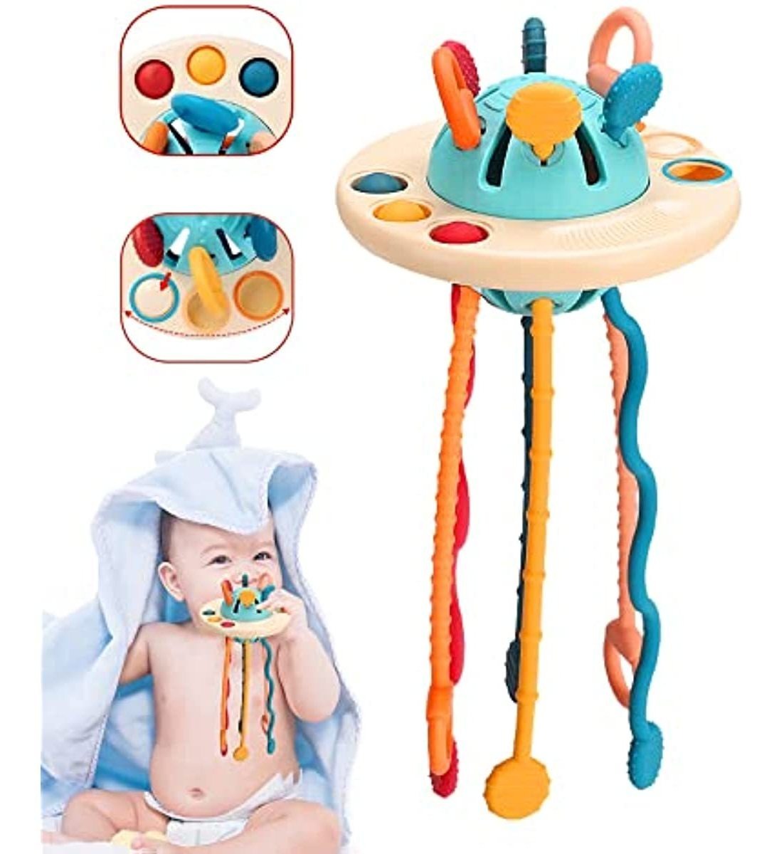 Brinquedos Sensoriais Montessori Com Cordão De Mão Para Trei