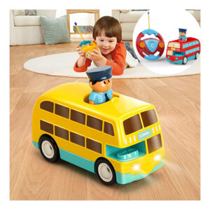 Carro Escolar De Controle Remoto De Desenhos Animados, Ônibu