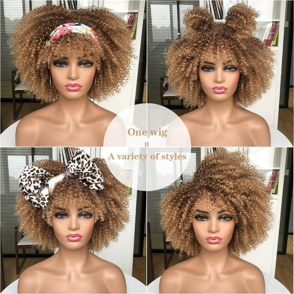 Peruca Peruca Afro Cacheada Para Uso Diario - Imagem 23