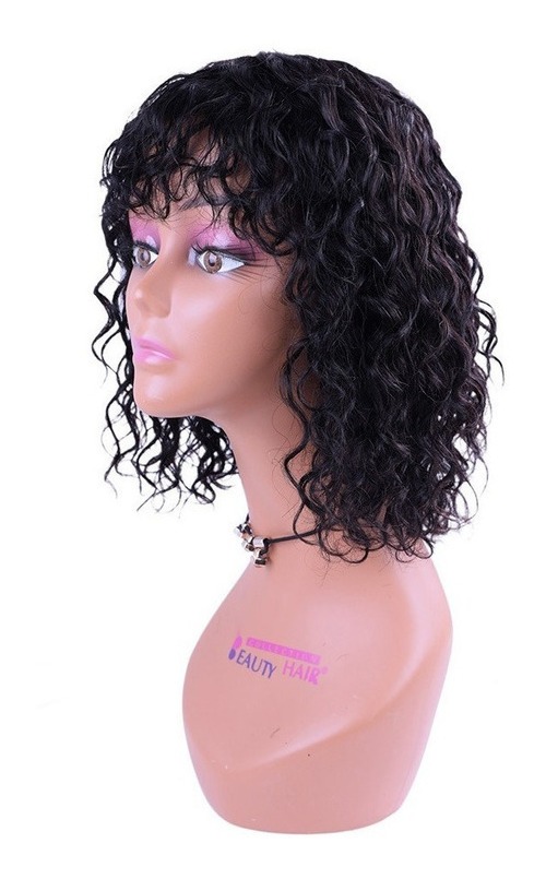 Peruca De Cabelo Humano Natural Com Onda De Água De 35cm - Imagem 3