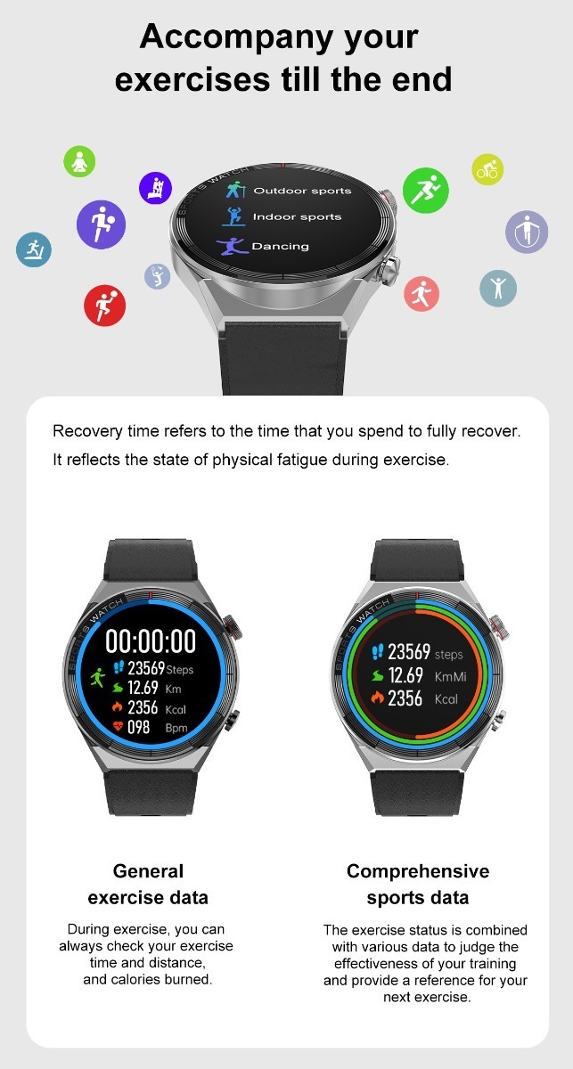 Smartwatch Para Homens Mulheres Tracker Fitness - Imagem 24