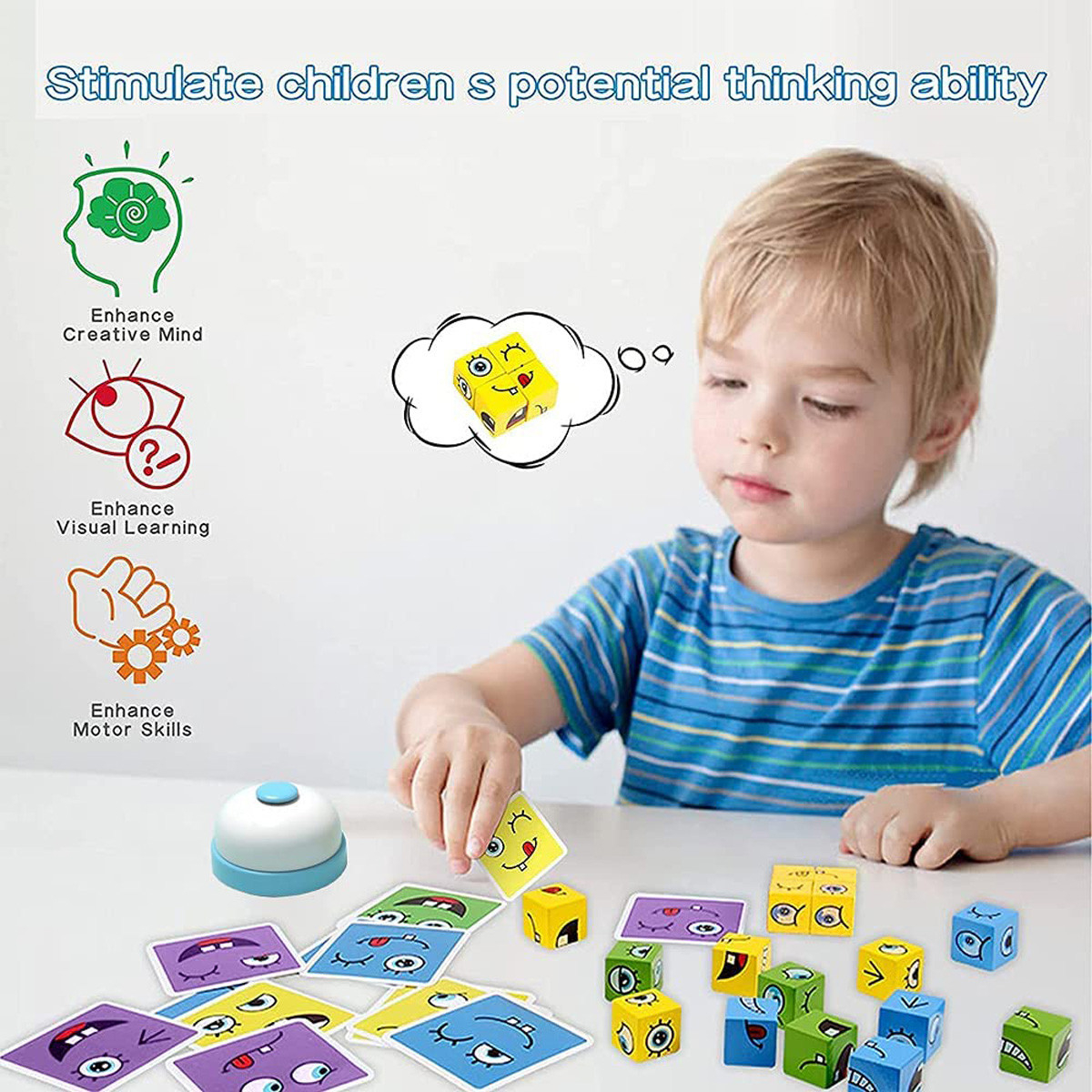 Bell Expression Building Blocks E Brinquedos Infantis - Imagem 3