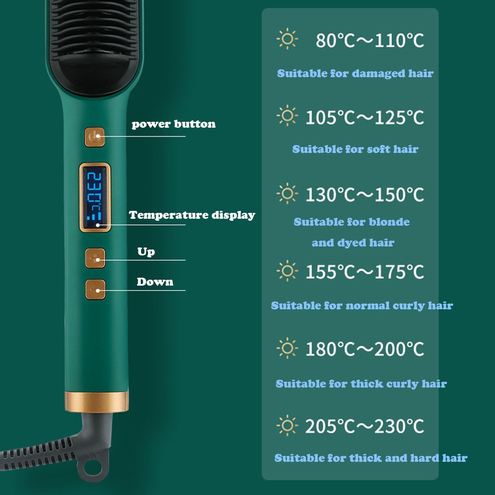 Alisa Brush 110v/220v Pincel Pode Ajustar A Temperatura - Imagem 4