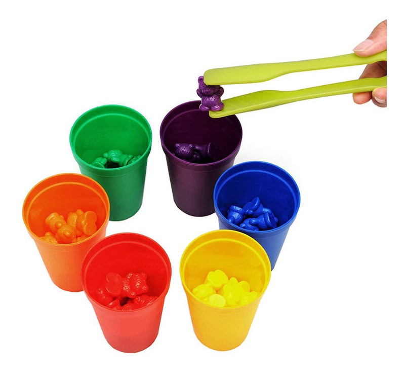 Jogo De Correspondência Montessori Com Copos Empilhados - Imagem 2